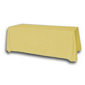 8' Blank Solid Color Polyester Table Throw - Cornsilk